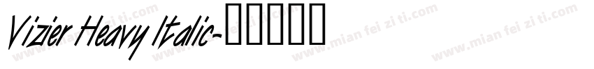 Vizier Heavy Italic字体转换